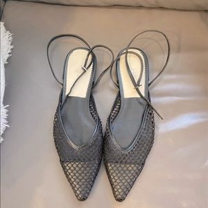 Zara lace up flats